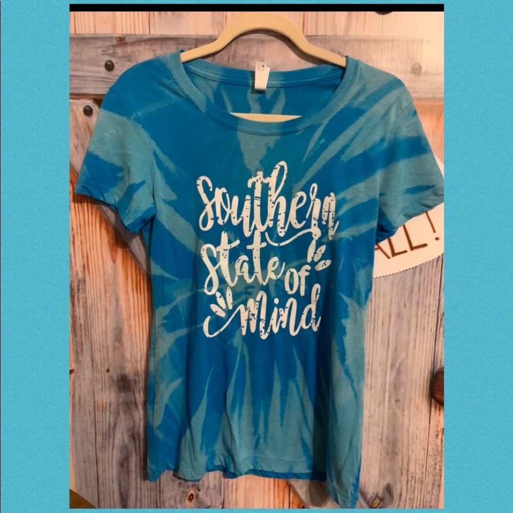 NEW bleached T Shirt with slight V Neck
